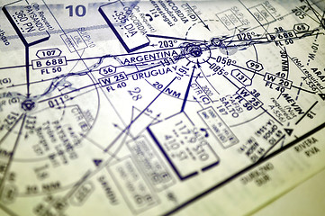 Image showing Air navigation chart