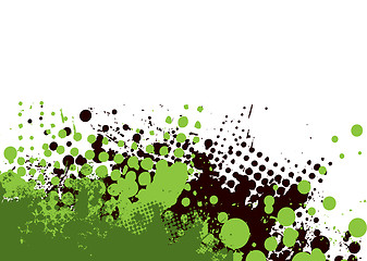 Image showing grunge subtle green