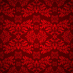 Image showing red floral gothic