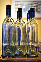 Image showing Wine bottles