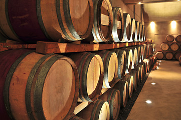 Image showing Wine barrels