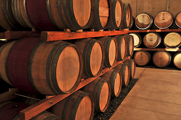 Image showing Wine barrels