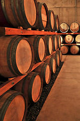 Image showing Wine barrels