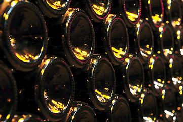 Image showing Wine bottles