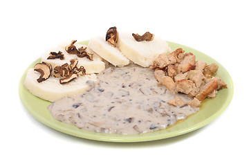 Image showing meat and mushroom sauce