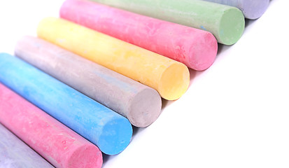 Image showing colored chalk