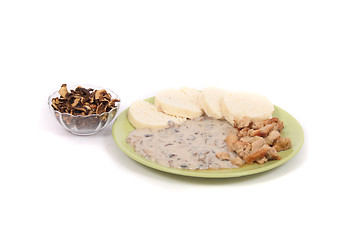 Image showing meat and mushroom sauce