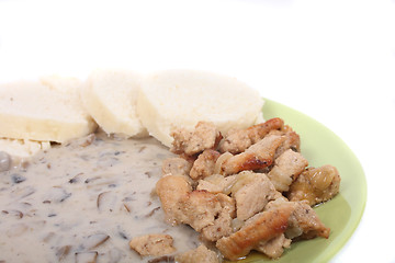 Image showing meat and mushroom sauce