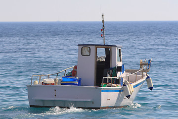 Image showing Fishing boat on the Ionian island of Lefkas Greece