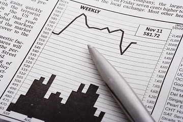 Image showing Pen Over Chart