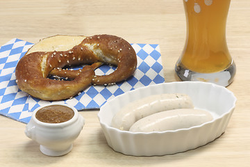 Image showing Bavarian Veal Sausage