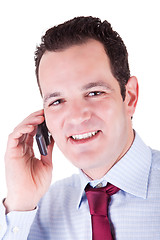 Image showing Young Businessman on the Phone