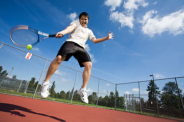 Image showing Asian tennis player