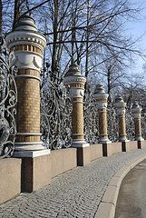 Image showing Ancient Park Fence