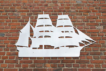 Image showing Symbolic Sailing Ship