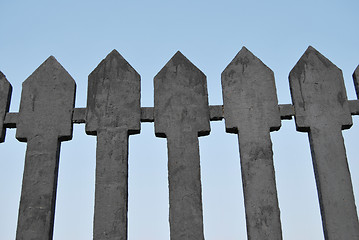 Image showing Fragment of Cast Iron Fence