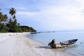 Image showing Boat at beach