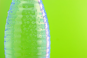 Image showing Close-up of bottle of water