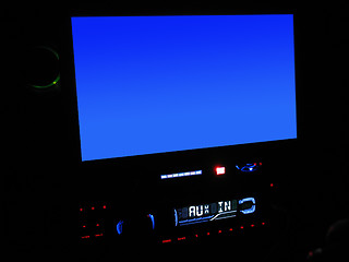 Image showing In-Dash LCD Screen Close-Up