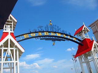 Image showing ocean city boardwalk 