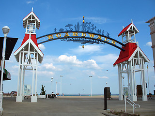 Image showing ocean city boardwalk 