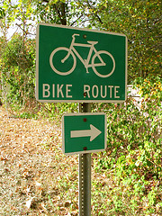 Image showing bike route