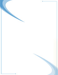 Image showing Blue Swooshes -design template