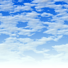 Image showing clouds over blue