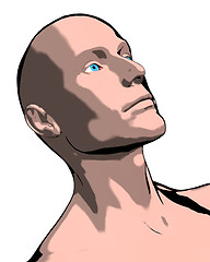 Image showing bald man illustration