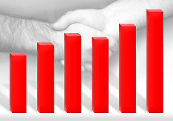 Image showing Profit Chart Handshake