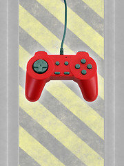 Image showing game controller w clipping path 