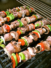 Image showing Shish Kebabs on the Grill