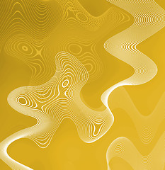 Image showing Yellow Abstract Wires