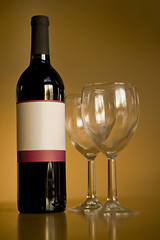 Image showing blank wine bottle