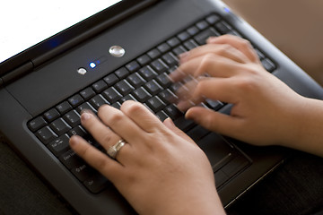 Image showing Fast Typist