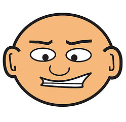 Image showing cartoon bald head