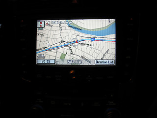 Image showing gps navigationg screen