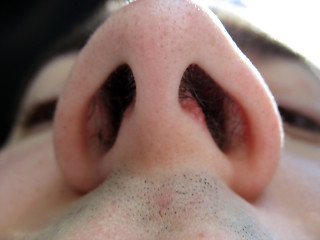 Image showing up your nose