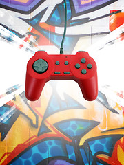 Image showing game controller w clipping path 