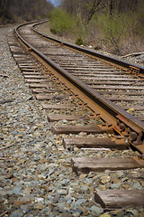 Image showing railroad track perspective