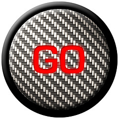 Image showing Carbon Fiber GO Button