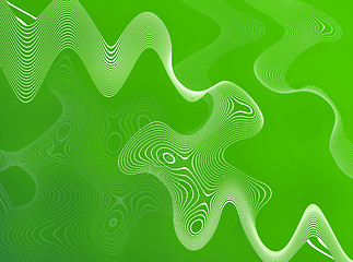 Image showing Green Abstract Wires