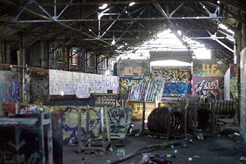 Image showing Graffiti Covered Slums