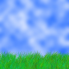 Image showing Green Grass Blue Sky