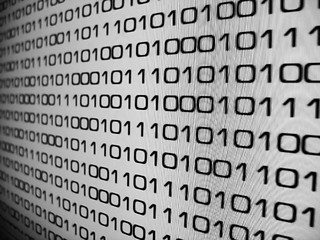 Image showing binary code