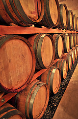 Image showing Wine barrels