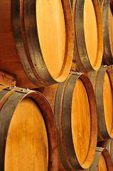 Image showing Wine barrels