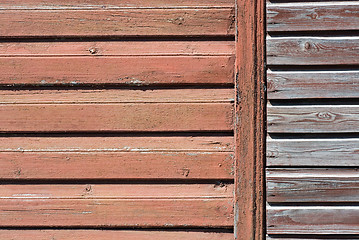 Image showing wooden wall