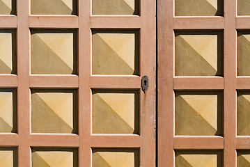 Image showing Wooden gates