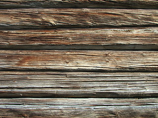 Image showing Old wooden wall